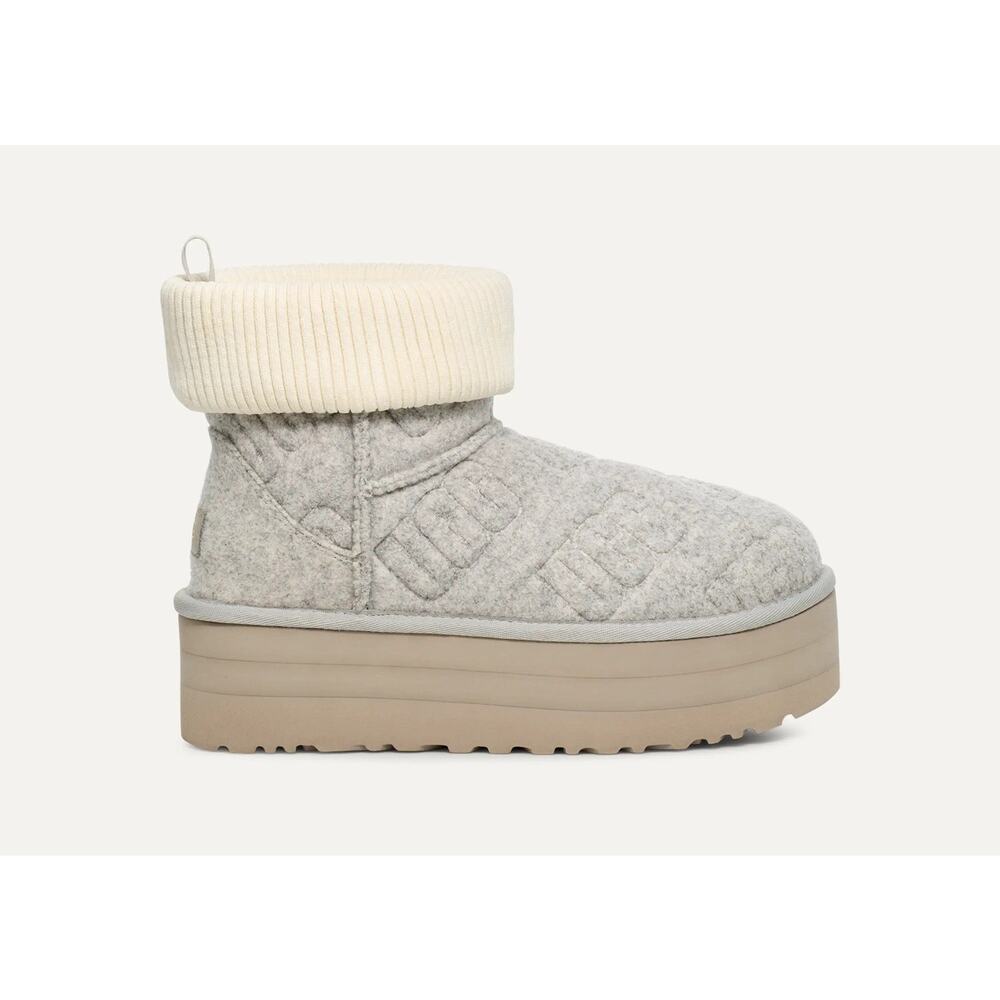 UGG Women's Classic Mini Platform Felted Boots - 7